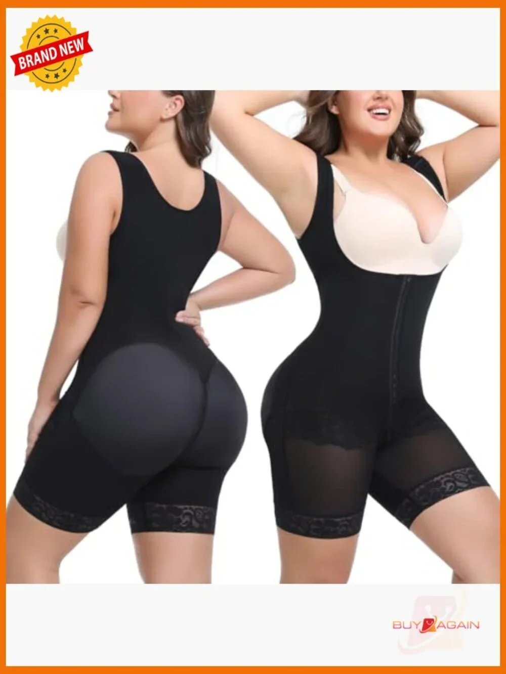 Fajas Colombianas Tummy Control Shapewear Butt Lifter Bodysuit Postpartum SW12
